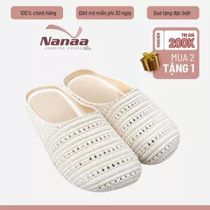 Dép sục nữ thiết kế phong cách vintage, chất liệu cao su non êm mềm thoáng khí