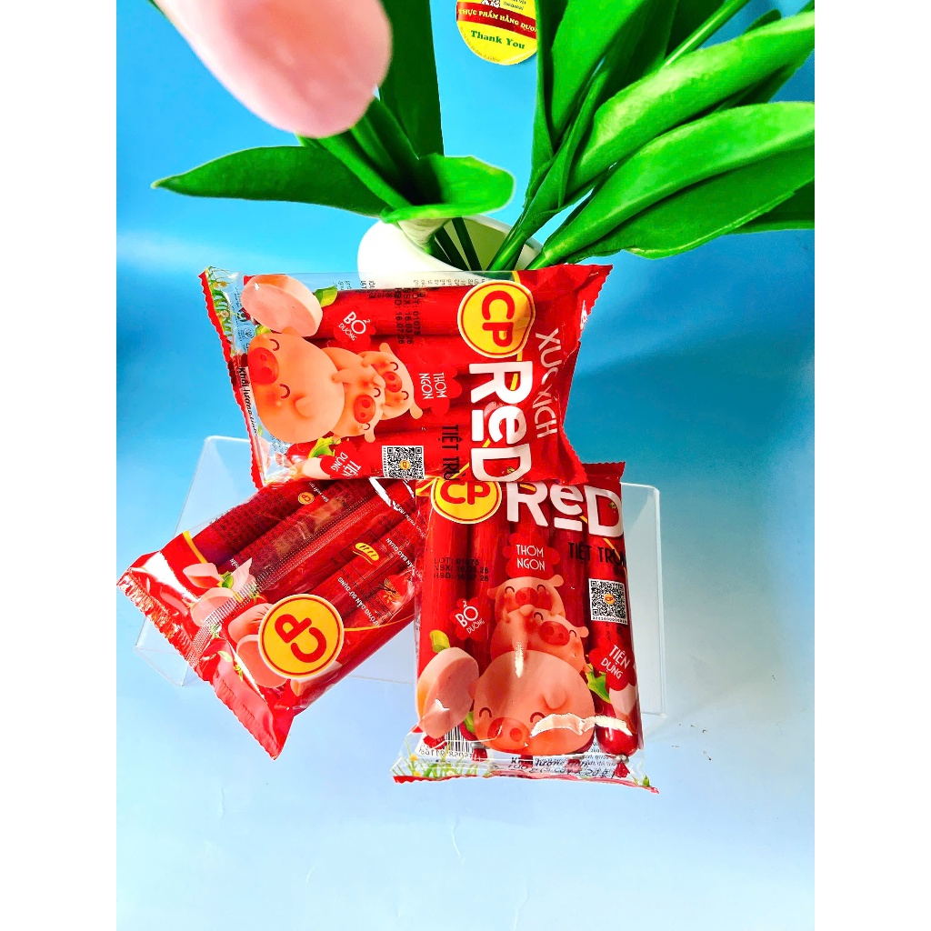 3 Gói Xúc xích tiệt trùng Heo CP (mỗi gói 100g_ 5 cây)
