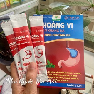 Gel dạ dày CURCUMA phospholipid Trần Gia, cải thiện tình trạng trào ngược viêm loét dạ dày, hộp 20gói