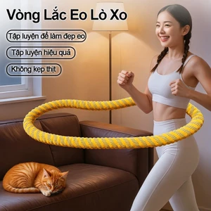 Vòng Lắc Eo Lò Xo Dụng Cụ Tập Gym Tại Nhà - Hoạt Động Im Lặng, Không Ồn, Đốt Mỡ Giảm Mỡ Bụng