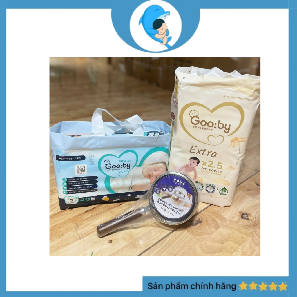 Combo 4 bịch Tã/bỉm quần Gooby mềm mại, siêu thấm hút size NB/S/M cho bé từ 4kg - 14kg MECAHEO
