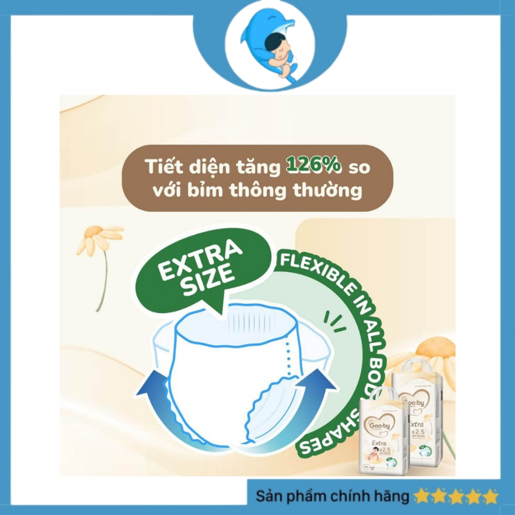 Combo 4 bịch Tã/bỉm quần Gooby mềm mại, siêu thấm hút size NB/S/M cho bé từ 4kg - 14kg MECAHEO
