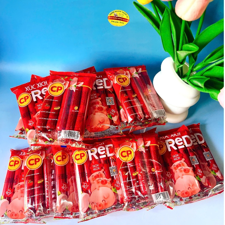 Set 12 Gói Xúc Xích Heo CP Tiệt Trùng_Mỗi gói 100g