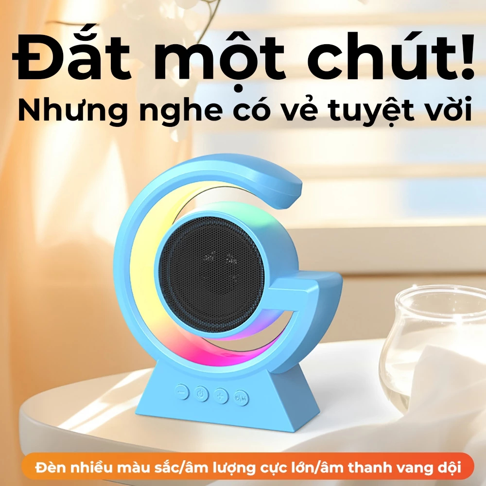 Loa Bluetooth BX39 Đèn bầu không khí màu rực rỡ Hỗ trợ TF card mini Pin trâu dùng lâu Âm thanh hay Di động tiện lợi