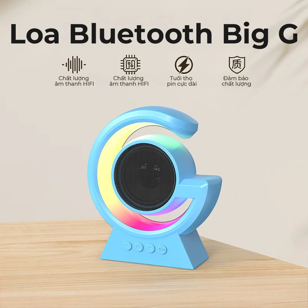 Loa Bluetooth BX39 Đèn bầu không khí màu rực rỡ Hỗ trợ TF card mini Pin trâu dùng lâu Âm thanh hay Di động tiện lợi