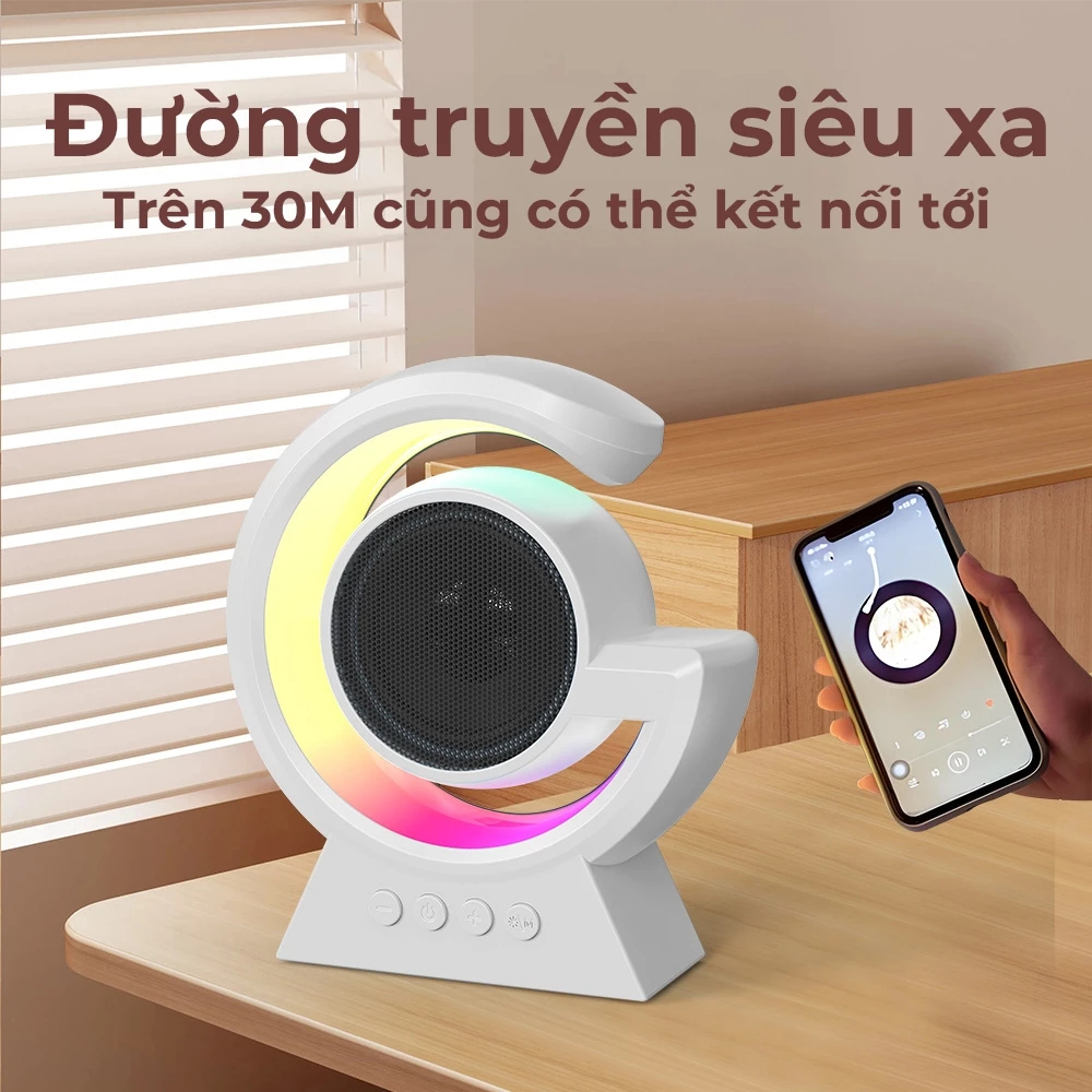 Loa Bluetooth BX39 Đèn bầu không khí màu rực rỡ Hỗ trợ TF card mini Pin trâu dùng lâu Âm thanh hay Di động tiện lợi