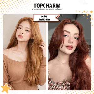 Thuốc nhuộm tóc NÂU VÀNG, NÂU TRÀ ĐEN, NÂU TÂY SÁNG, sáng da, hot trend, không tẩy, tặng kèm dụng cụ nhuộm