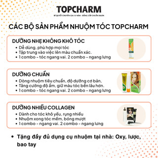[DƯỠNG NHIỀU] Thuốc Nhuộm Tóc NÂU TRÀ ĐEN, NÂU ĐỎ, NÂU TÂY phủ tóc bạc cứng, không cần tẩy, tặng đủ dụng cụ nhuộm