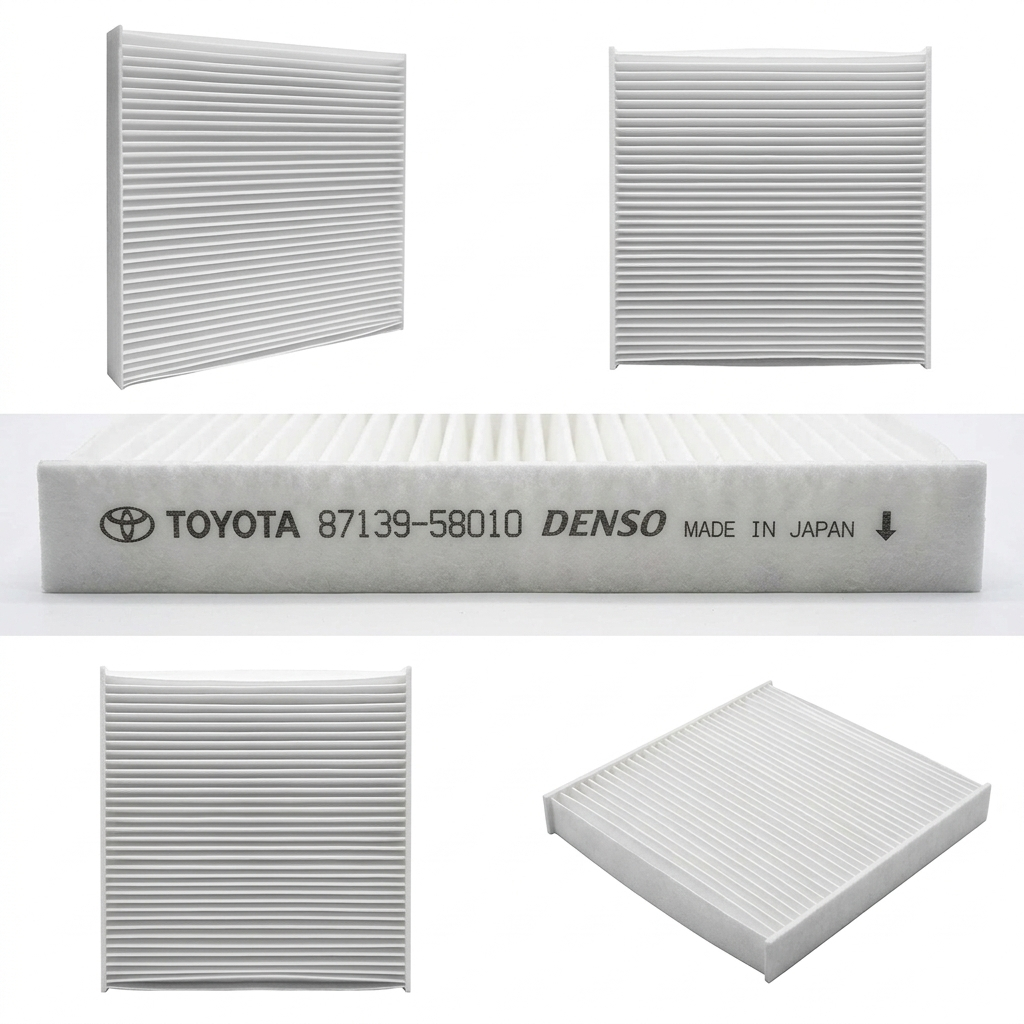 Lọc Gió Điều Hòa Ô Tô lọc sạch bụi mịn cho Toyota Vios Innova Fortuner Cross Corolla(87139-0N010)