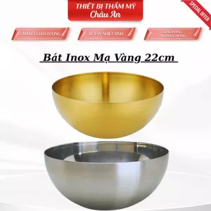 Bát Inox Rửa Mặt, Bát Đựng Nước Chuyên Dùng Cho Spa, Size 22cm Sử Dụng Tiện Lợi