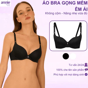 Áo Lót Nữ annie BRA8156 Cúp Trơn Có Gọng Nâng Ngực Tự Nhiên, Áo Ngực Đệm Vừa Êm Ái Mút Mỏng 1.5cm