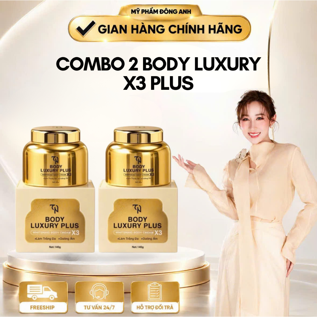 Combo 2 Kem Body Đông Anh Collagen X3 Luxury Plus 2026 - Body Nguyễn Huỳnh Như