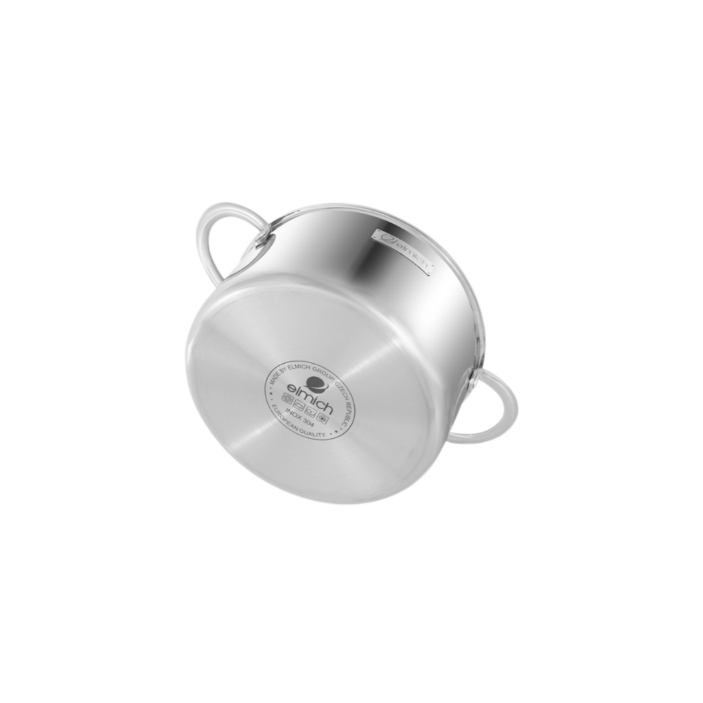 Bộ Nồi Inox Liền Khối Elmich EL2487IN01 Size 16,20,24cm Công Nghệ 3 Lớp Dùng Bếp Từ Cao Cấp