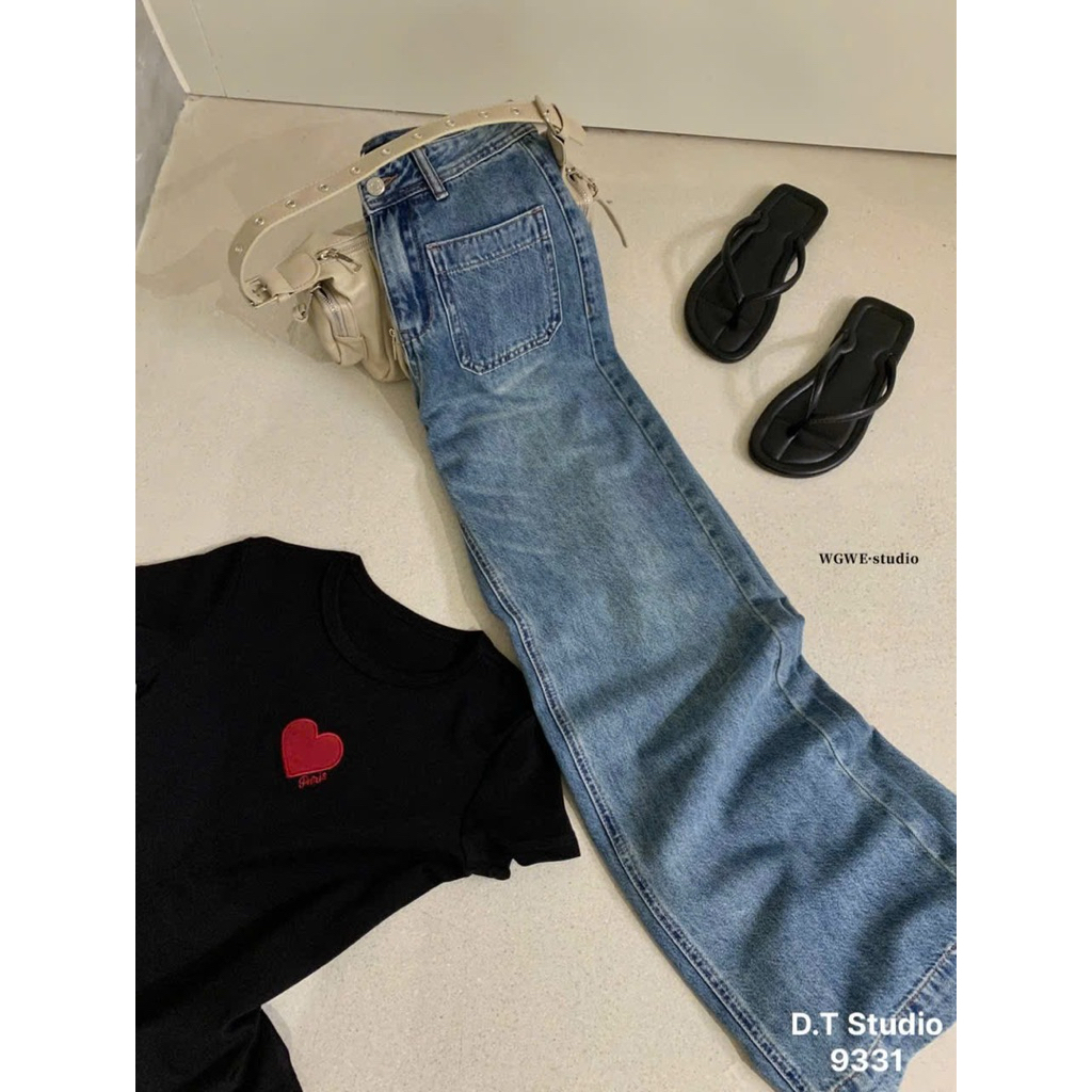 [𝐒𝐮𝐙𝐲] Quần Jeans Túi Trước WEGE QCCC (Dài 100cm)