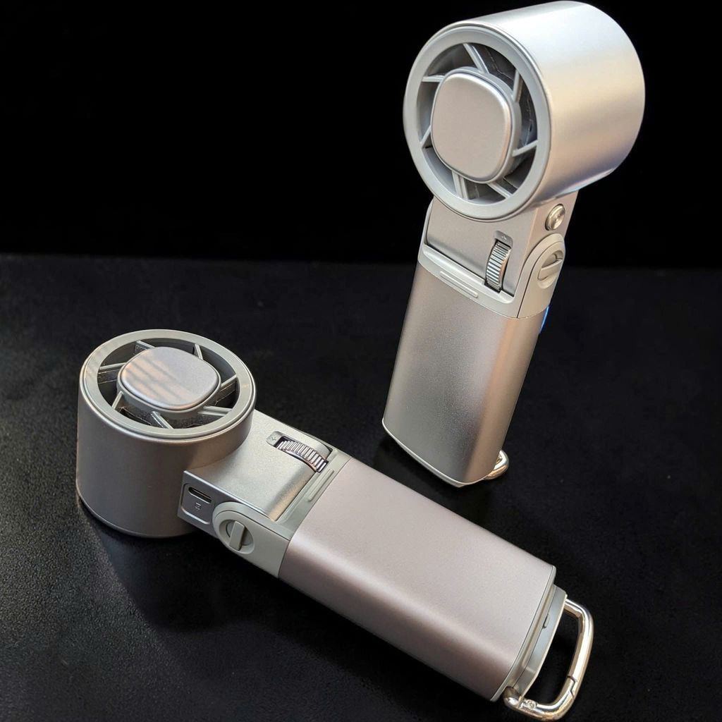 Quạt mini cầm tay JF181 Vỏ Nhôm Cao Cấp (màu Bạc và màu Đen)