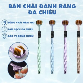 Bàn Chải Đánh Răng 3 Mặt Chữ U Hộp 4 Cây Siêu Mềm | Bàn Chải Lông Mềm Làm Sạch Sâu