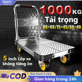 Xe đẩy hàng Xe Đẩy Gấp Gọn Gấp Gọn Tiện Lợi 4 bánh xe chống ồn siêu bền  Phiên bản nâng cấp