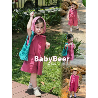 {chính chủ} TẶNG KHĂN  _Jumsuit cho bé_phong cách năng động_Kaki Hàn Quốc mềm (BabyBeer)