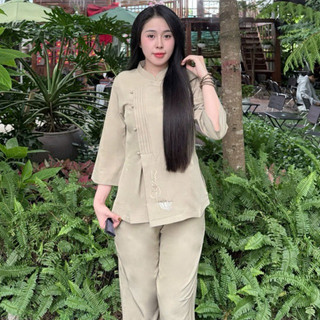 Trụ Xếp Ly Kate Lụa # Đồ Đi Chùa Nữ