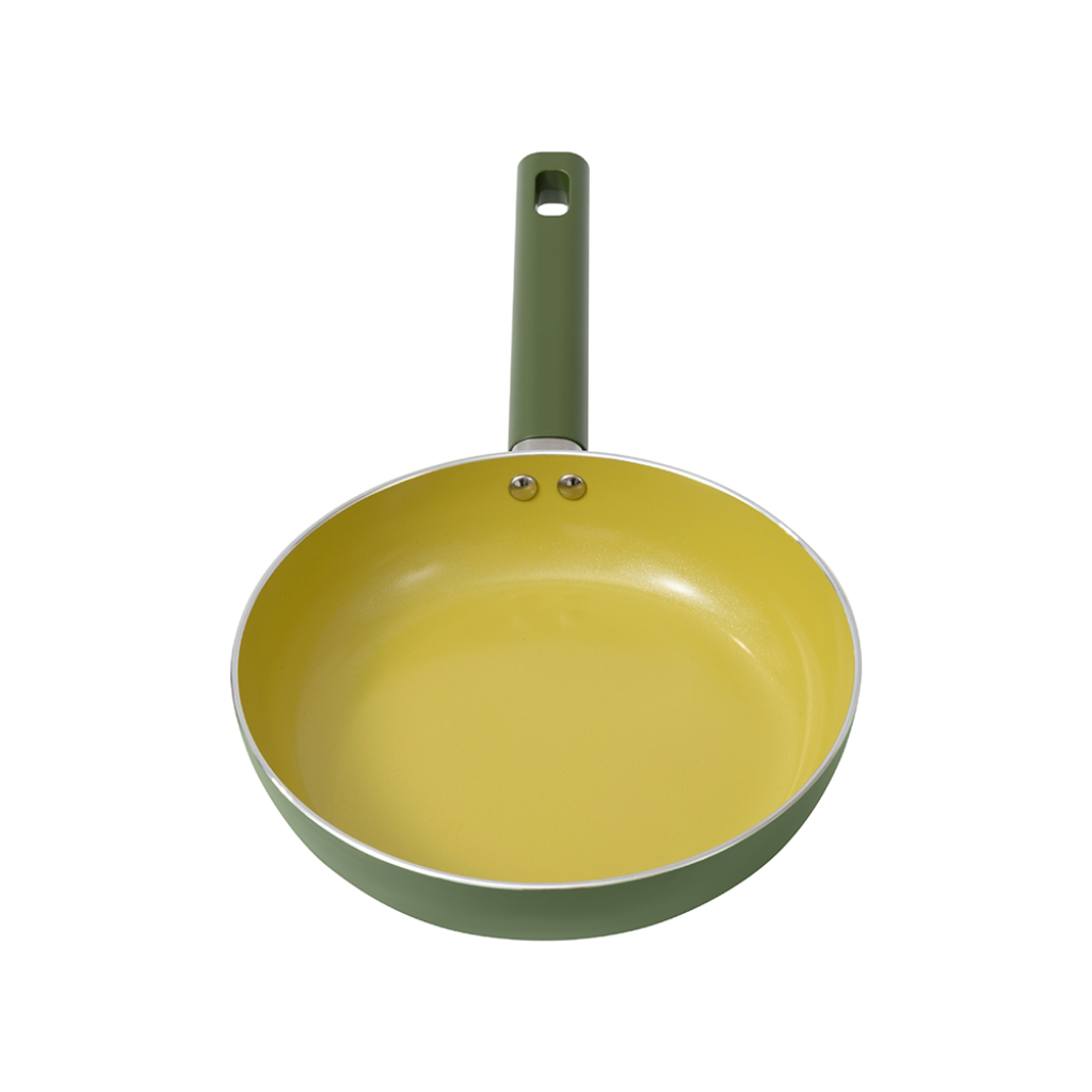 Chảo Chống Dính Ceramic Elmich Olive 5984OV Size 20-26cm Đế Từ Tổ Ong Dùng Bếp Từ Cao Cấp