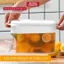 Bình Đựng Nước Có Vòi Nhựa PP Cao Cấp Tiện Lợi Bình Giữ Nước Để Trong Tủ Lạnh Tiết Kiệm Không Gian