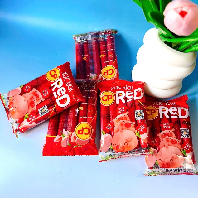Set 5 gói xúc xích tiệt trùng CP, mỗi gói 100g