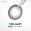 Kính áp tròng khoá ẩm 8H 3 Tháng Màu Xám Lạnh Tự Nhiên CARASE, Lens cận VEIL GRAY