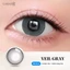 Kính áp tròng khoá ẩm 8H 3 Tháng Màu Xám Lạnh Tự Nhiên CARASE, Lens cận VEIL GRAY