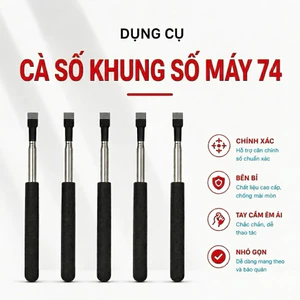 Cây Cà Số Khung Số Máy + Tặng Kèm Bộ Giấy Cà Cắt Sẵn
