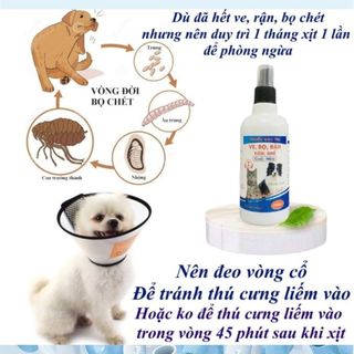 Homee.cok Xịt Vệ Sinh Chó Mèo 310ml - Hỗ Trợ Làm Sạch Ve Rận, Bọ Chét Trên Lông Và Khu Vực Nuôi