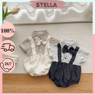 Body công tử phối cổ sơ mi đính nơ bé trai 4-10Kg. Bodysuit liền thân cho bé trai. Dino Kids