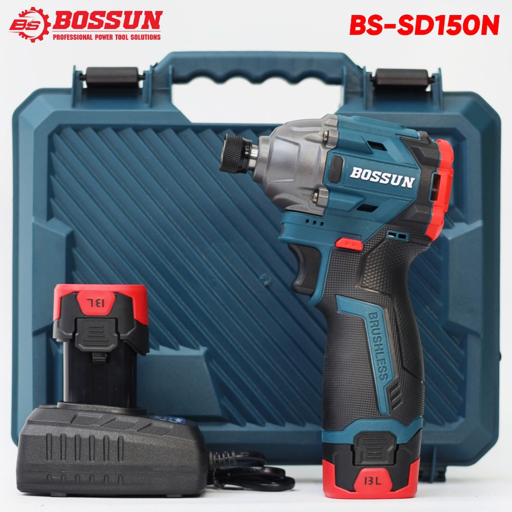 [CHÍNH HÃNG] Máy Chuyên Vít Bossun BS-SD150N, Không Chổi Than, Lực Siết 150N, 3 Cấp Tốc Độ