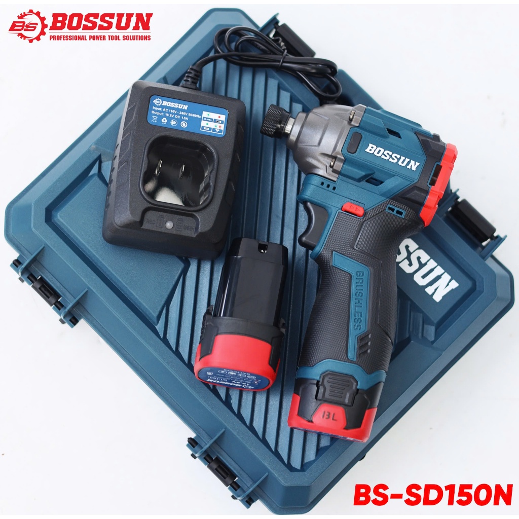[CHÍNH HÃNG] Máy Chuyên Vít Bossun BS-SD150N, Không Chổi Than, Lực Siết 150N, 3 Cấp Tốc Độ