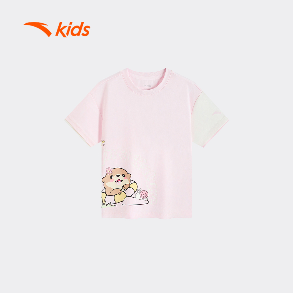 Anta Kids Áo Thun Ngắn Tay Thời Trang Bé Gái 3626C9101