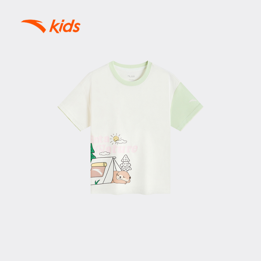 Anta Kids Áo Thun Ngắn Tay Thời Trang Bé Gái 3626C9101