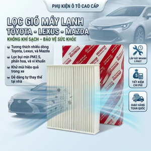 Lọc Gió Điều Hòa Ô Tô lọc sạch bụi mịn cho Toyota Vios Innova Fortuner Cross Corolla(87139-0N010)
