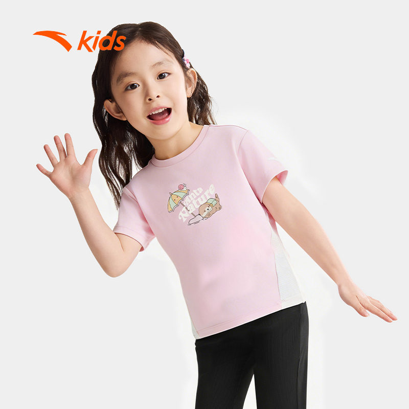 Anta Kids Áo Thun Ngắn Tay Thời Trang Bé Gái 3626C9104