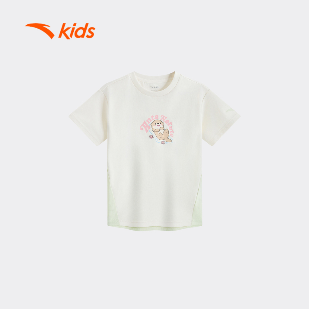 Anta Kids Áo Thun Ngắn Tay Thời Trang Bé Gái 3626C9104