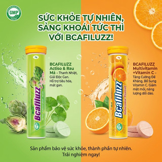 BCAFILUZZ - Tuyp Sủi Bổ Sung Vitamin Cần Thiết Cho Cơ Thể Hộp 20 Viên
