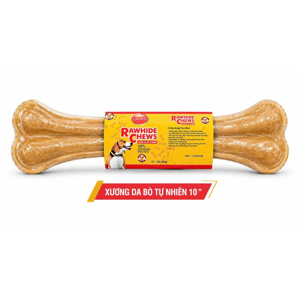 Snack Xương da bò cho Chó gặm Bổ Sung Dinh Dưỡng LAPATI