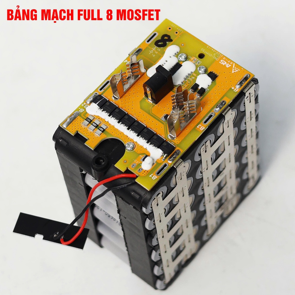 COMBO Pin Sạc BOSSUN 30/20/15/10/5 CELL ABS 21V 8.0Ah Chân pin phổ thông Bảo Hành Chính Hãng
