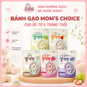 Bánh gạo hữu cơ Mom's Choice cho bé ăn dặm từ 6 tháng tuổi