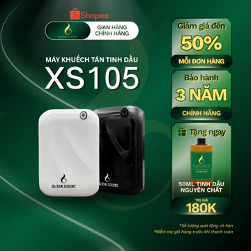 Máy Xông Tinh Dầu Tự Động XS105, Máy Khuếch Tán Tinh Dầu Cho Diện Tích <50m2 - Điều Khiển Qua App - Tặng 50ml Tinh Dầu