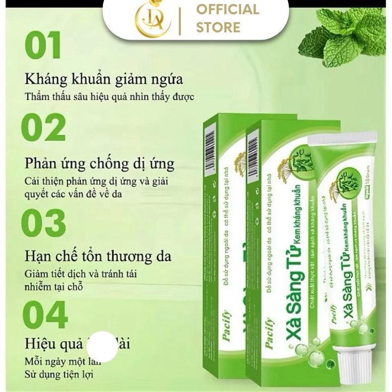 [BẢN MỚI 2026] kemXà Sàng Tử, để viêm da dị ứng, chống ngứa, với Nấm Ốc Sên và viêm da dị ứng nấm ngoài