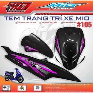 TEM XE MIO SPORT #105 (CHẤT LIỆU CAO CẤP - SIÊU NÉT - SIÊU ĐẸP - SIÊU CUTE)
