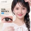 Kính áp tròng khoá ẩm 8H 3 Tháng Màu Nâu Olive Tự Nhiên CARASE, Lens cận VEIL BROWN
