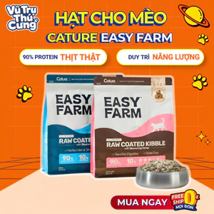 Hạt Cho Mèo Có Topping và Chà Bông Cature Easy Farm 1.5Kg