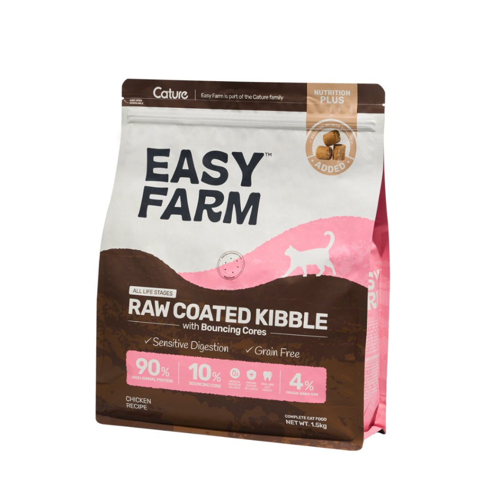 Hạt Cho Mèo Có Topping và Chà Bông Cature Easy Farm 1.5Kg
