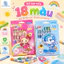 Sáp Dầu Màu Cho Bé 12/18/24/36 Màu Hộp Cute Gấu Thỏ, Dễ Tô Vẽ, Màu Tươi Đẹp