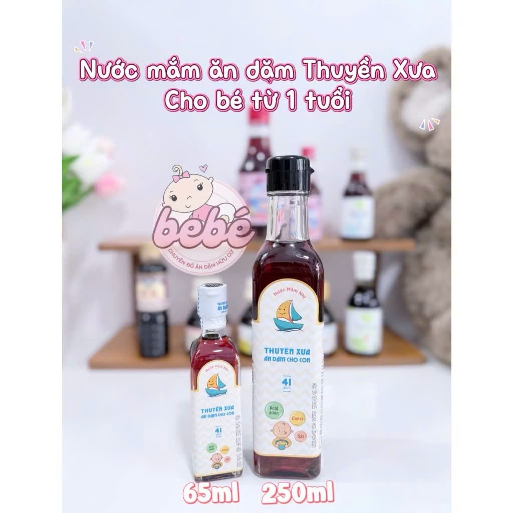 Nước Mắm Thuyền Xưa Ăn Dặm 41 độ đạm cho bé từ 12M+. Cao Đạm Dịu Vị